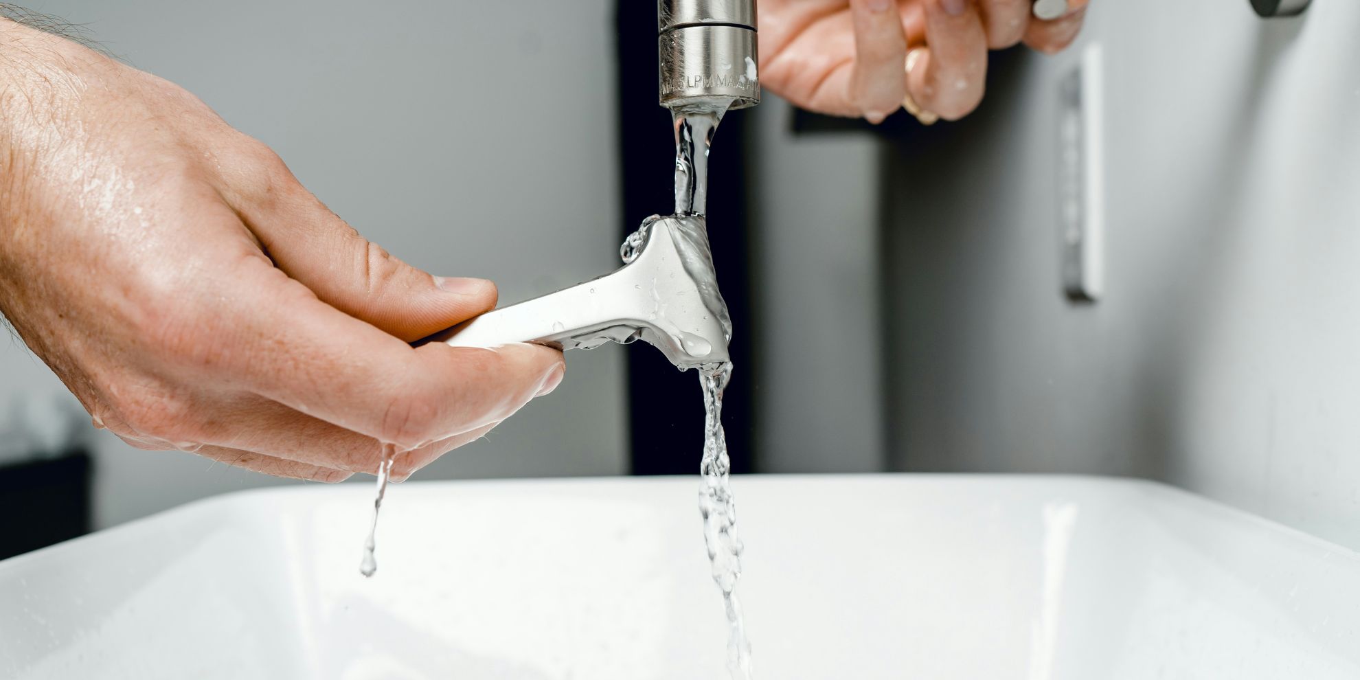 Plumbing repair close up